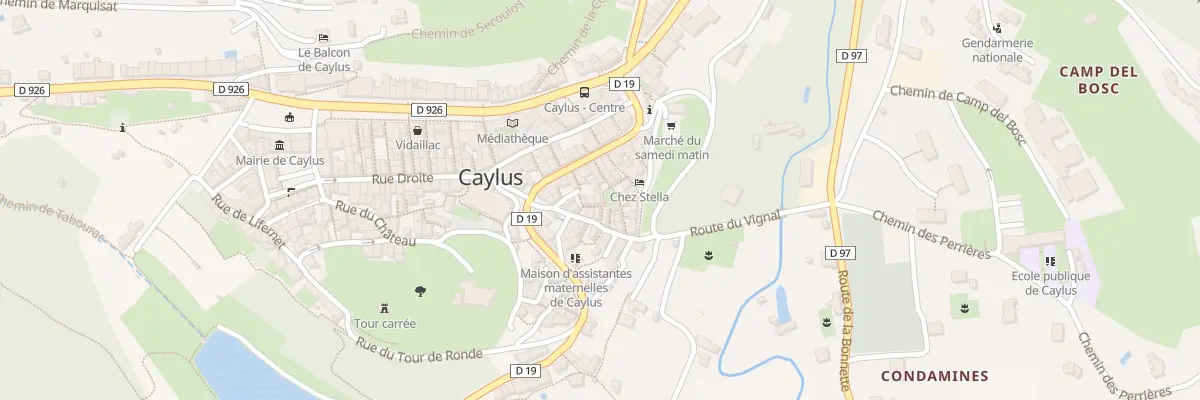 Plan du 2 Rue Maurice Rajaud à Caylus
