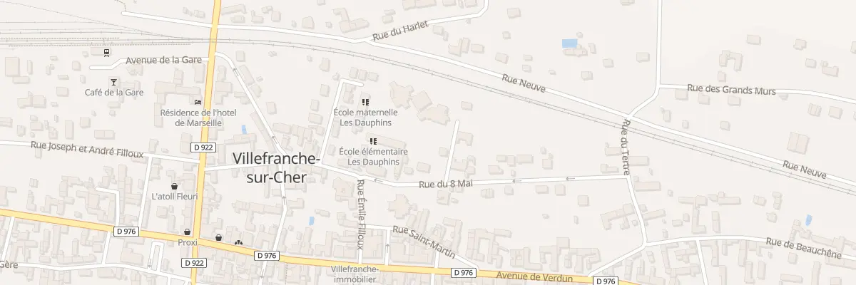 Plan du 3 Rue du 8 Mai à Villefranche-sur-Cher