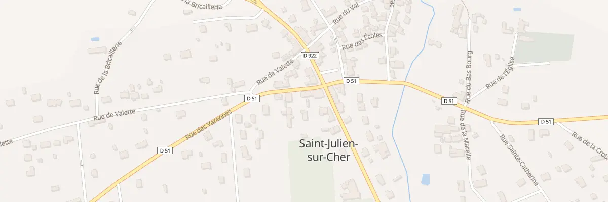 Plan du 5 Rue des Varannes à Saint-Julien-sur-Cher