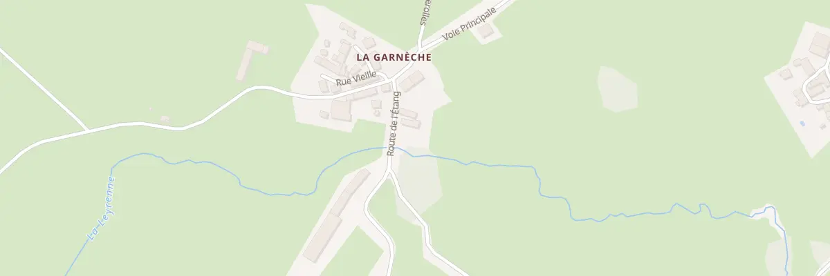 Plan du 1 Rte de l’Etang de la Garnèche à Azat-Châtenet