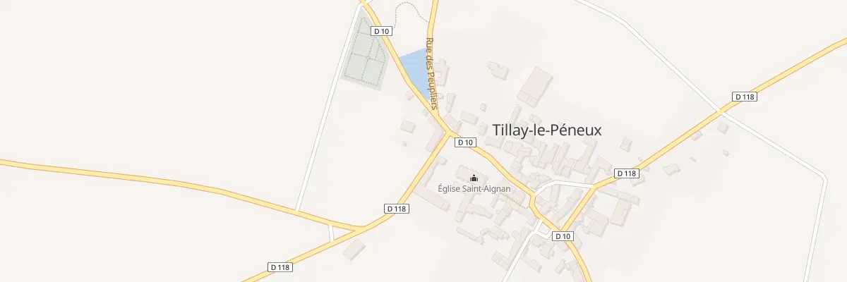 Plan du 2 Rue du Pin à Tillay-le-Péneux