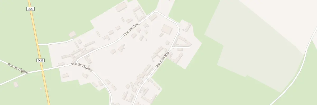 Plan du 15 Rue d’En Bas à Doudelainville
