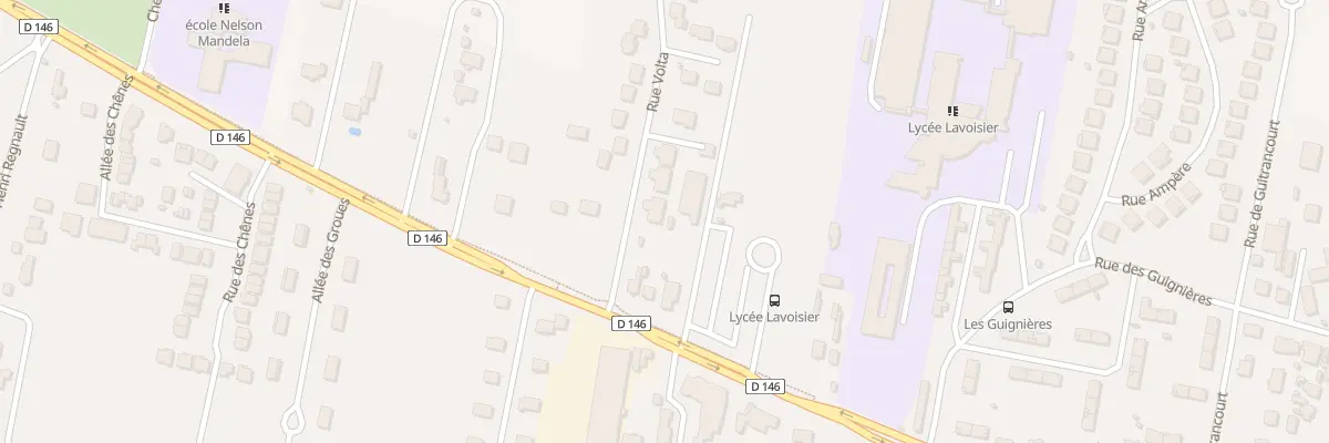 Plan de la Rue Volta à Porcheville