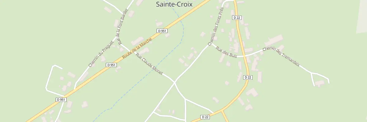 Plan du 8 Che des Fonts Pres à Chambon-Sainte-Croix