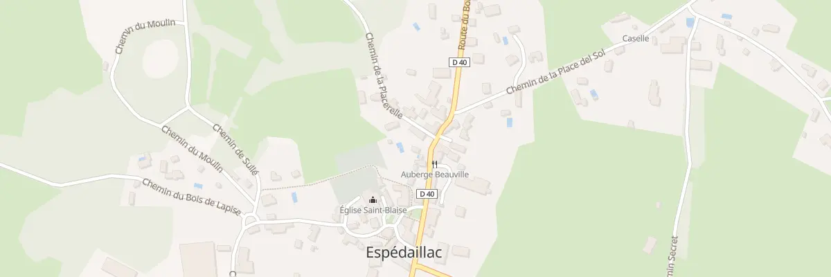 Plan du 5087F Le Bourg à Espédaillac
