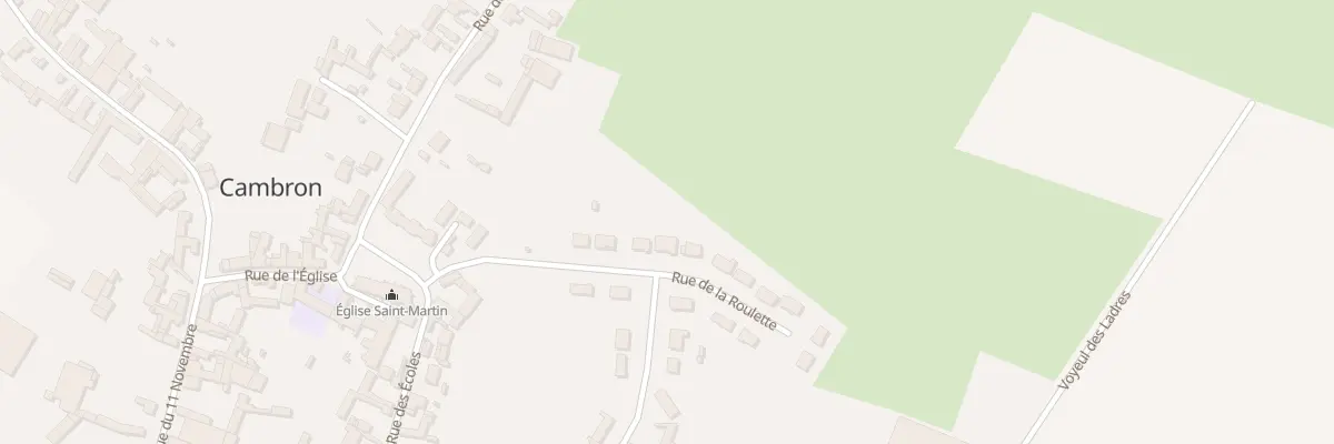 Plan du 7 Rue de la Roulette à Cambron