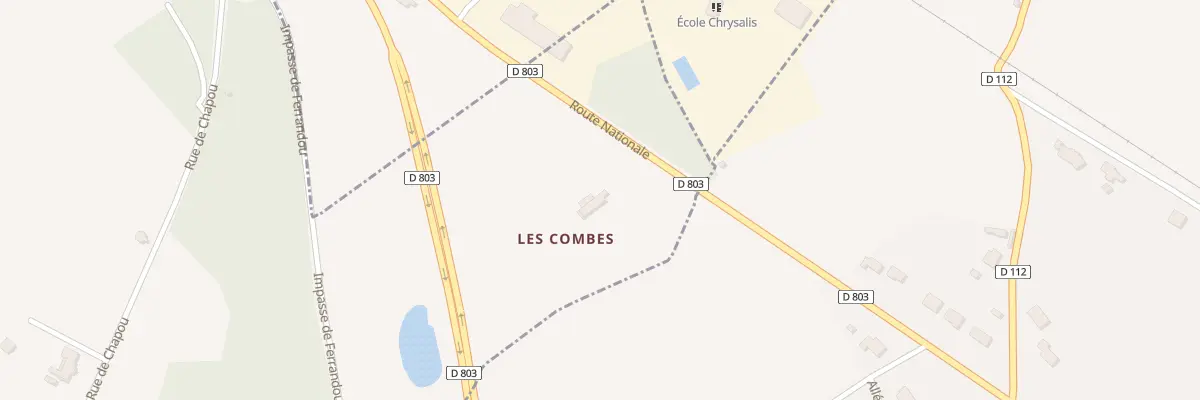 Plan du 5143 Las Combes à Tauriac
