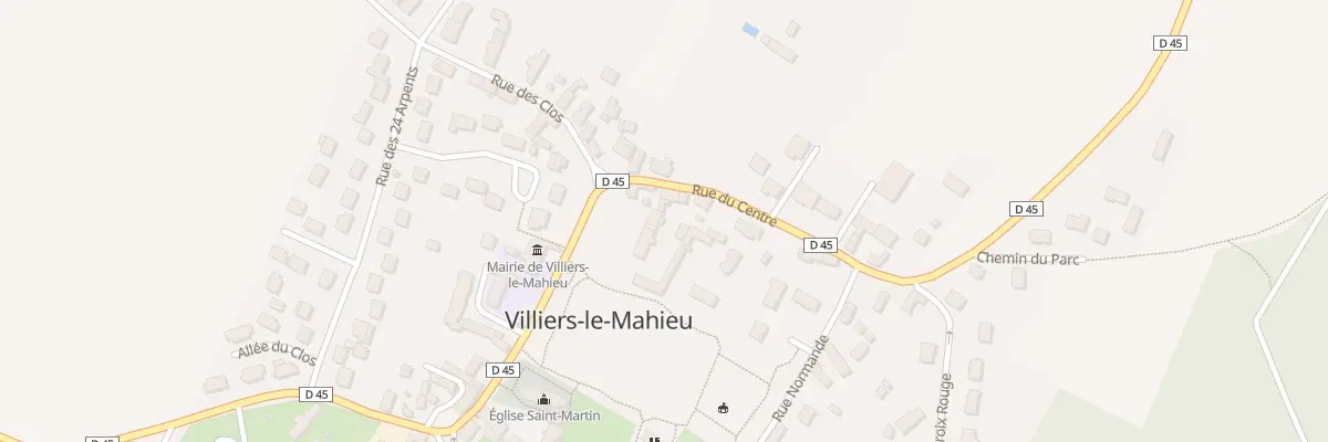 Plan du 3B Rue du Centre à Villiers-le-Mahieu