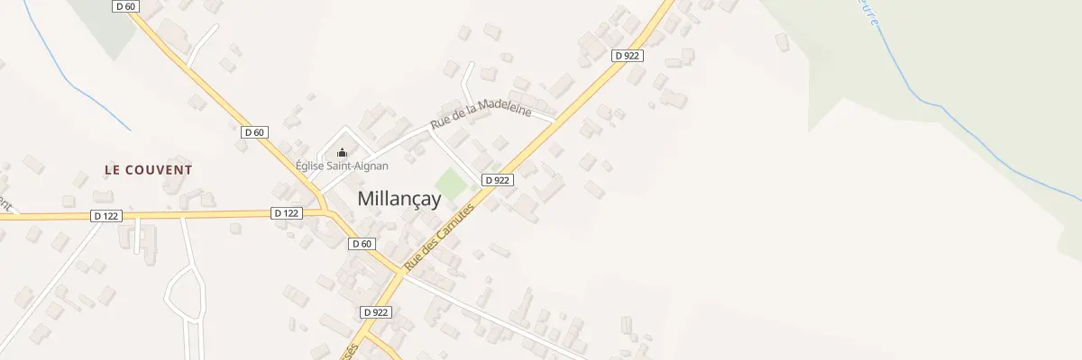 Plan du 10 Rue des Carnutes à Millançay