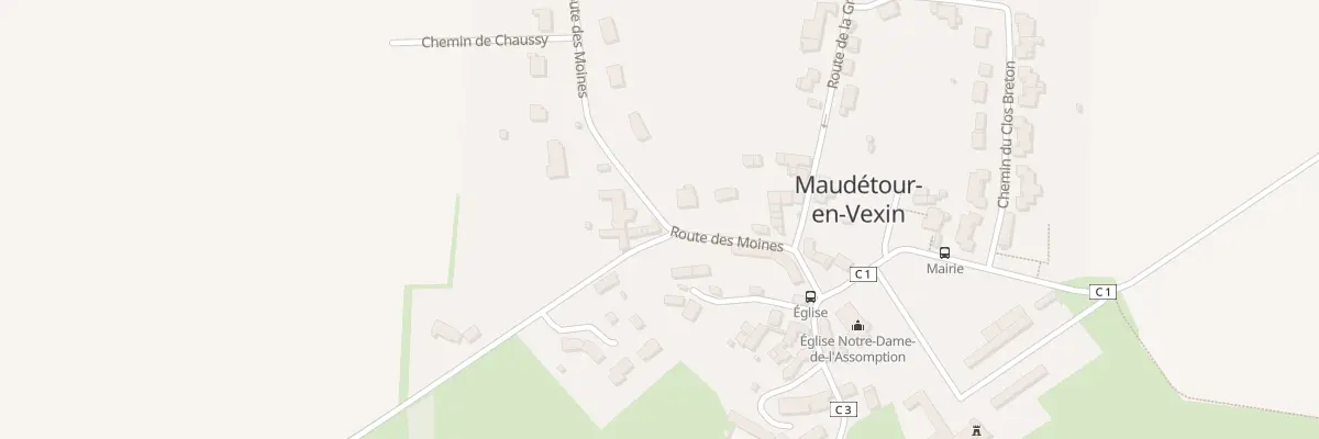 Plan du 1 Che du Tertre à Maudétour-en-Vexin