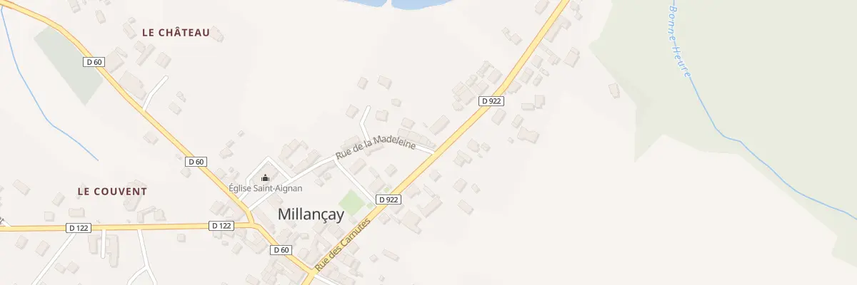 Plan du 15 Rue de la Madeleine à Millançay