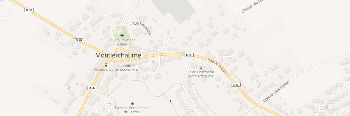 Plan du 9 Rue de la Gare à Montierchaume