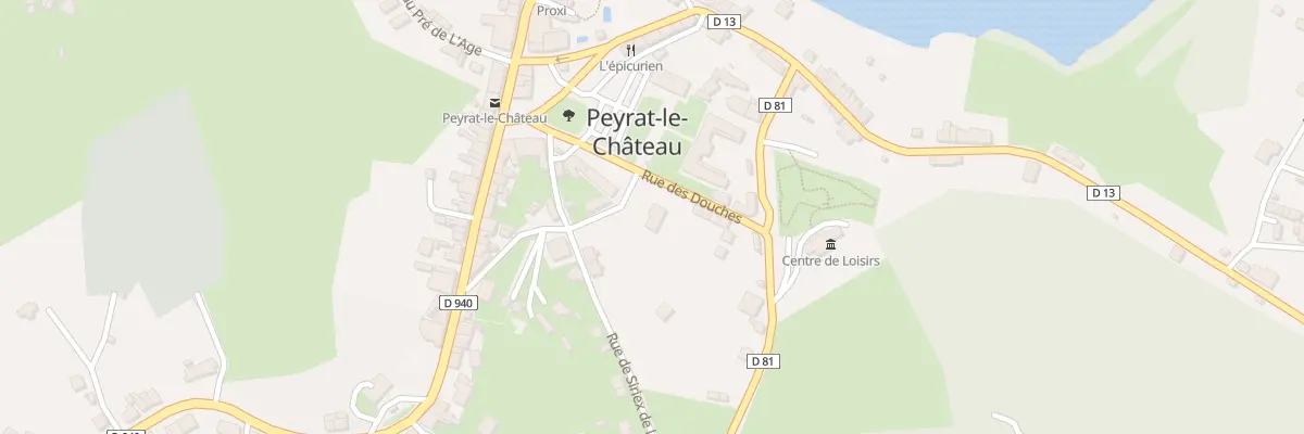 Plan du 5415 Rue du Champ de Foire à Peyrat-le-Château