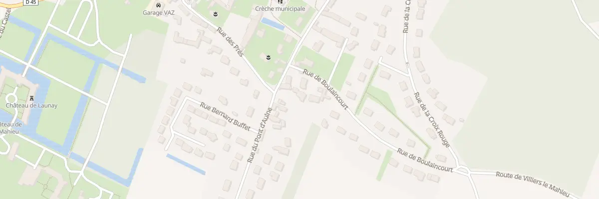 Plan du 1A Rue du Pont d’Aulne à Villiers-le-Mahieu