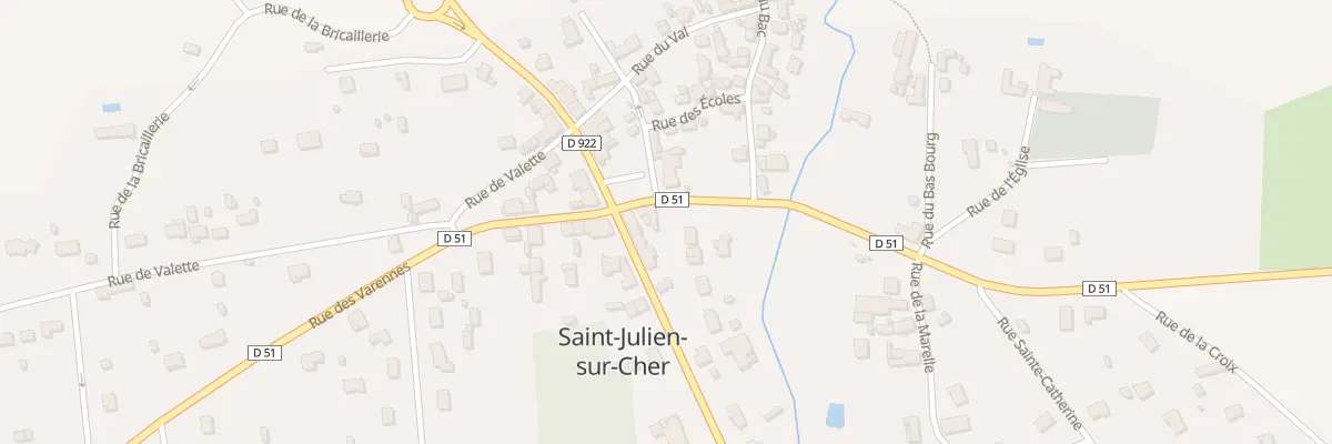 Plan du 4 Rue de la Fontaine à Saint-Julien-sur-Cher