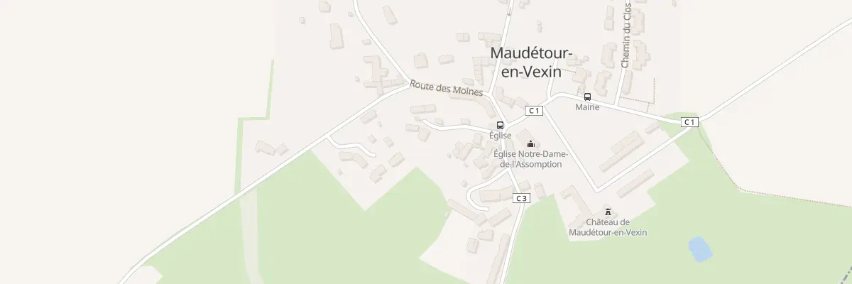 Plan du 2 Che de l’Ancienne Ecole à Maudétour-en-Vexin