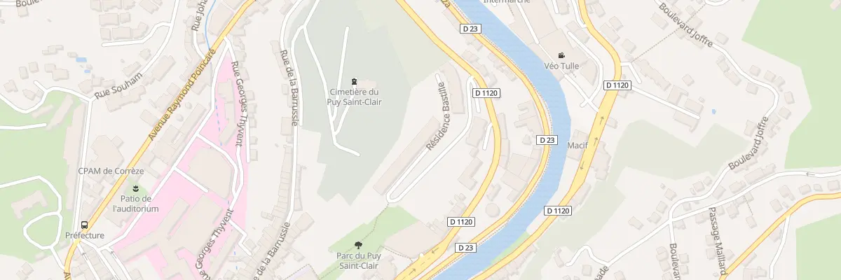 Plan du 9002 Res de la Bastille à Tulle