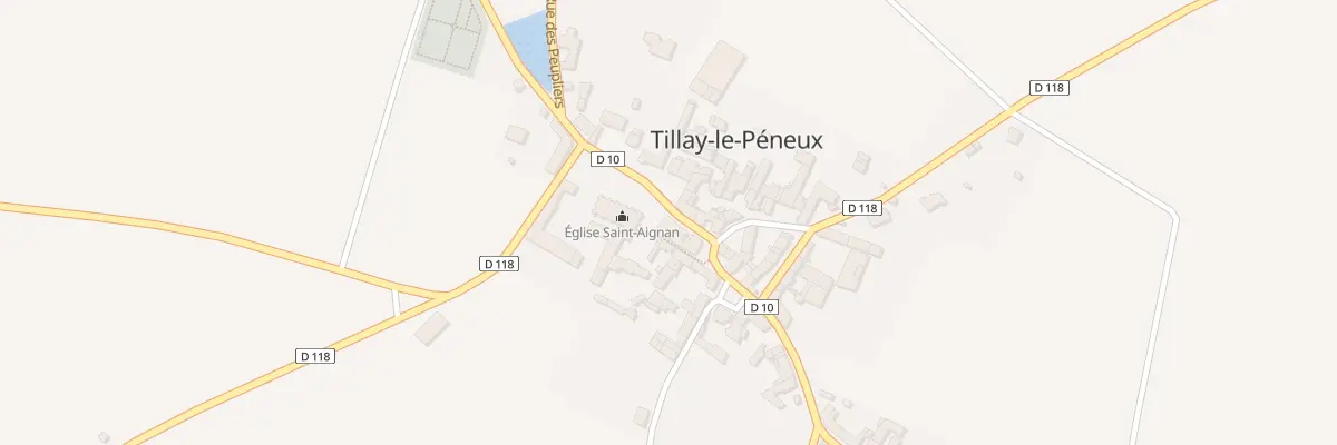 Plan du 4 Rue des Tilleuls à Tillay-le-Péneux
