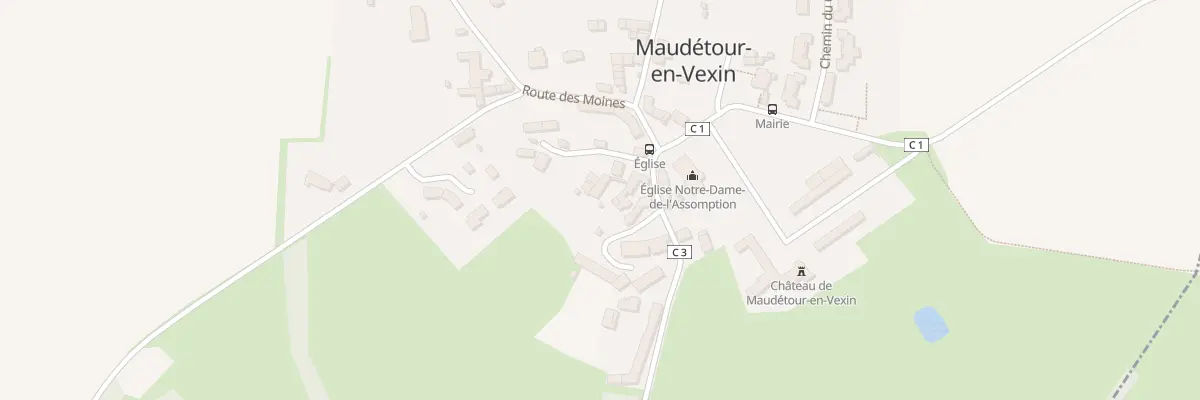 Plan du 1 Che du Four a Ban à Maudétour-en-Vexin