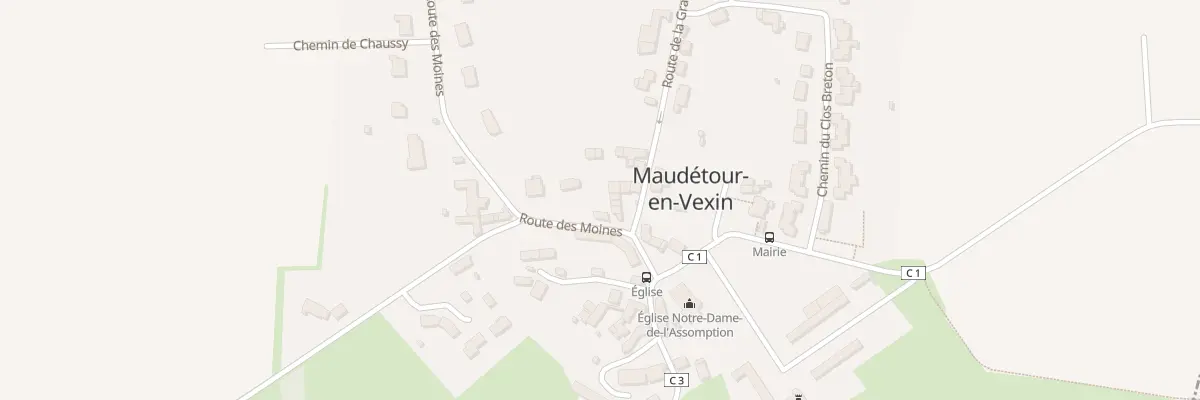 Plan du 3 Rte des Moines à Maudétour-en-Vexin