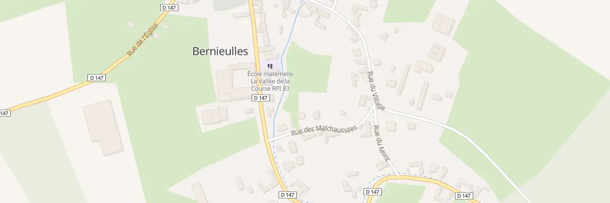 Plan du 55 Rue des Malchausses à Bernieulles
