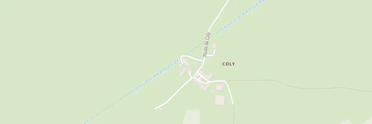 Plan du 2 Rte de Coly à Treignac
