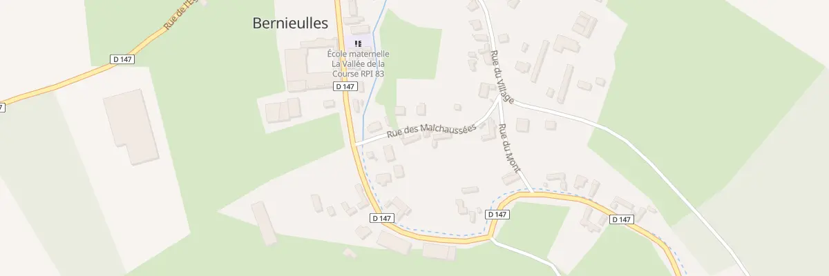 Plan du 58 Rue des Malchausses à Bernieulles
