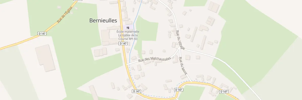 Plan du 75 Rue des Malchausses à Bernieulles
