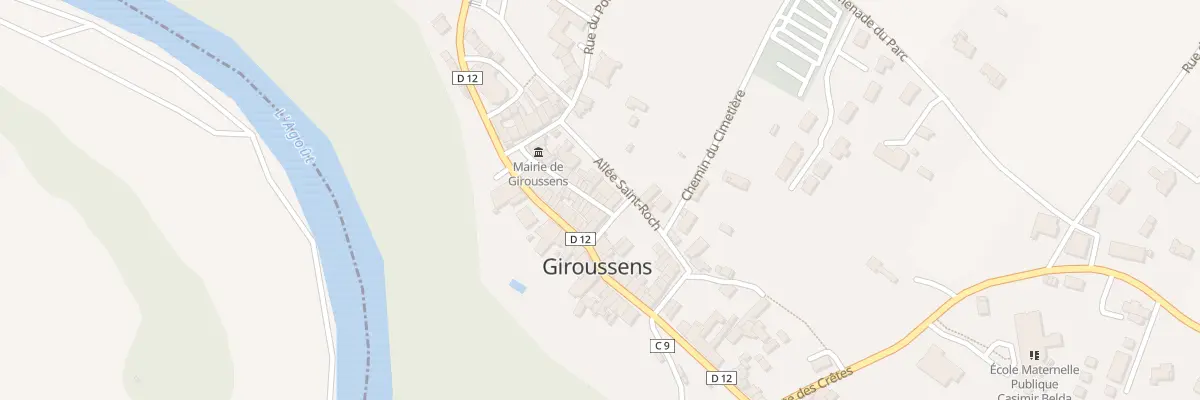 Plan du 5034 Rue des Abbés Castanier à Giroussens