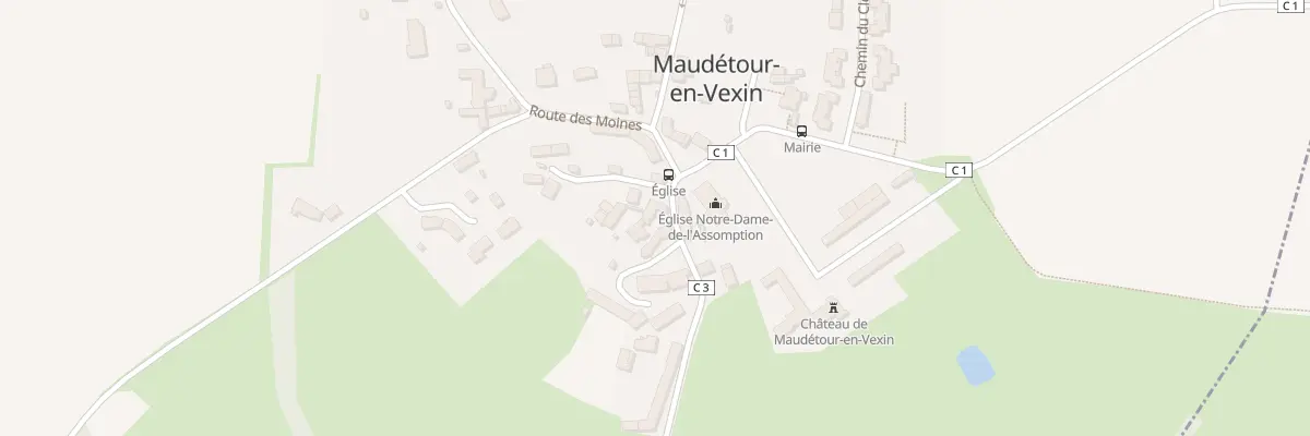 Plan du 2 Pl de l’Eglise à Maudétour-en-Vexin