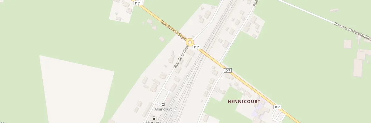 Plan du 5 Rue de la Gare à Abancourt