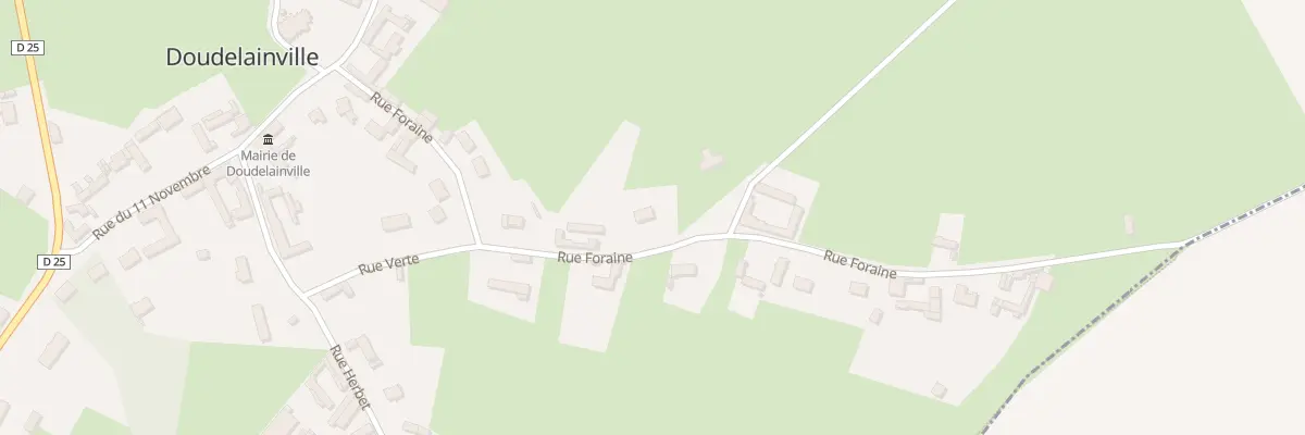 Plan du 7 Rue Foraine à Doudelainville