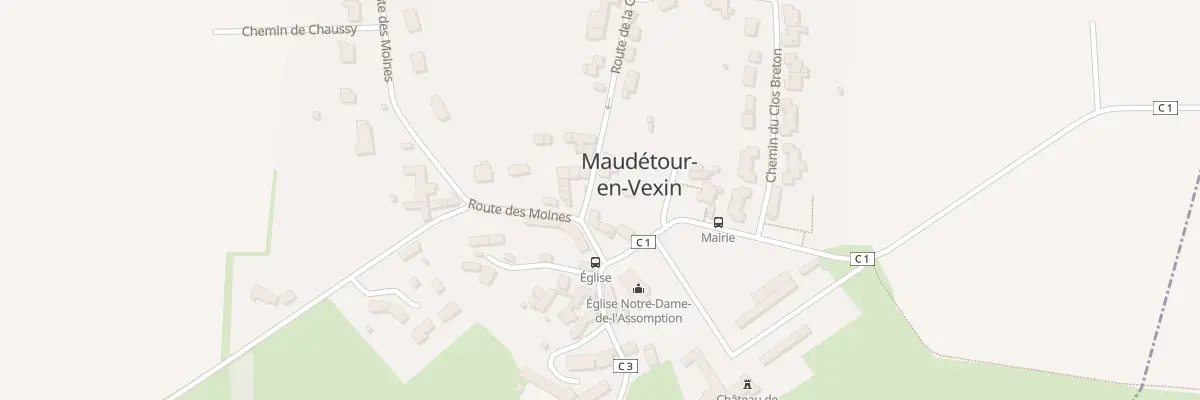 Plan du 1 Rte de la Grand Mare à Maudétour-en-Vexin
