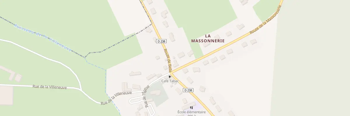 Plan du 25 Rte de la Massonnerie à Bellebrune