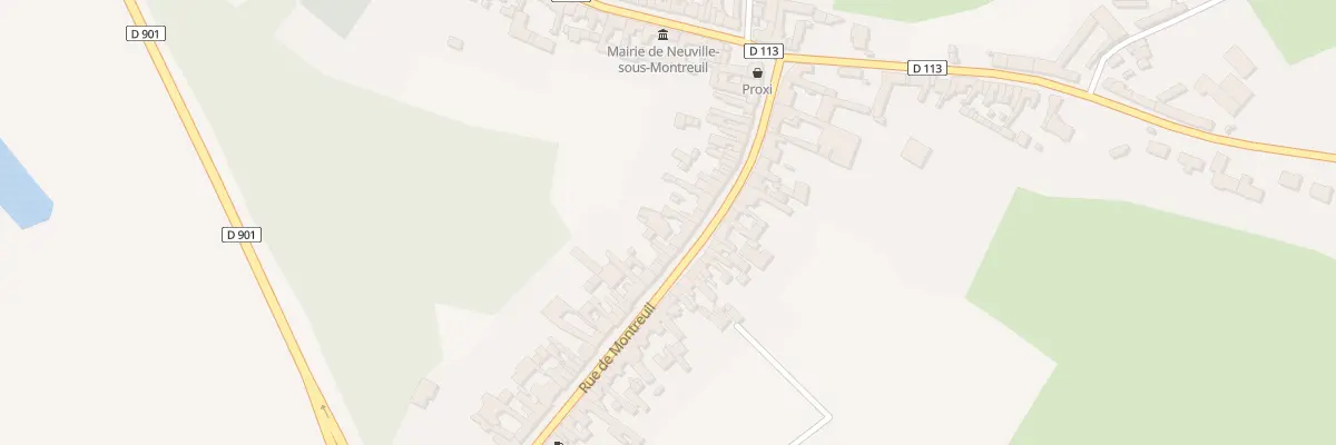 Plan du Village à Neuville-sous-Montreuil