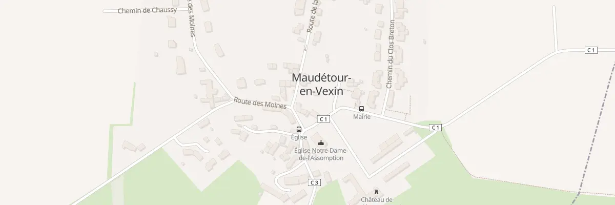 Plan du 5 Pl de l’Eglise à Maudétour-en-Vexin