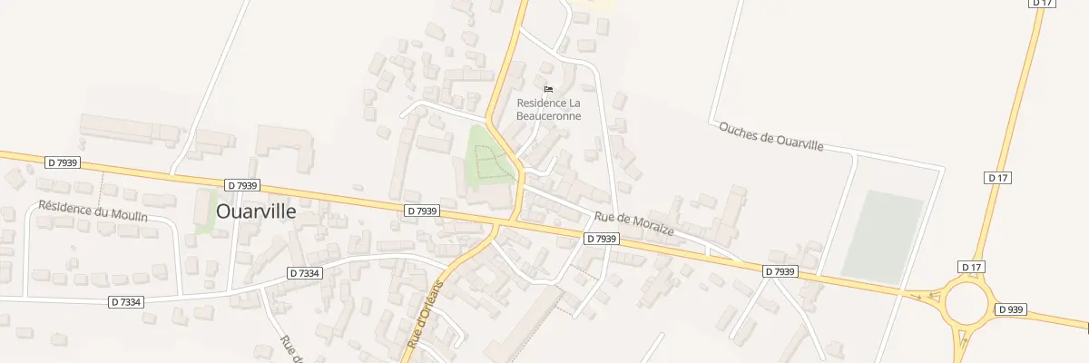 Plan du 1 Rue de Moraize à Ouarville