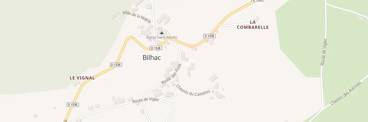 Plan du 77 Rte des Puits à Bilhac