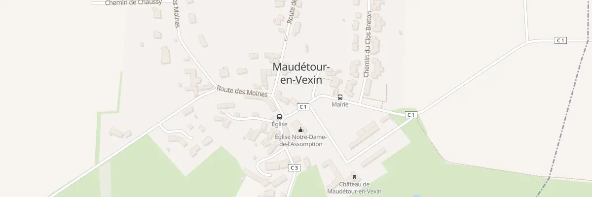 Plan du 7 Pl de l’Eglise à Maudétour-en-Vexin