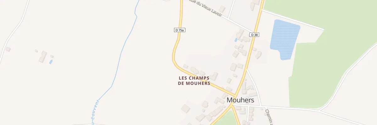 Plan du 18 Les Champs de Mouhers à Mouhers