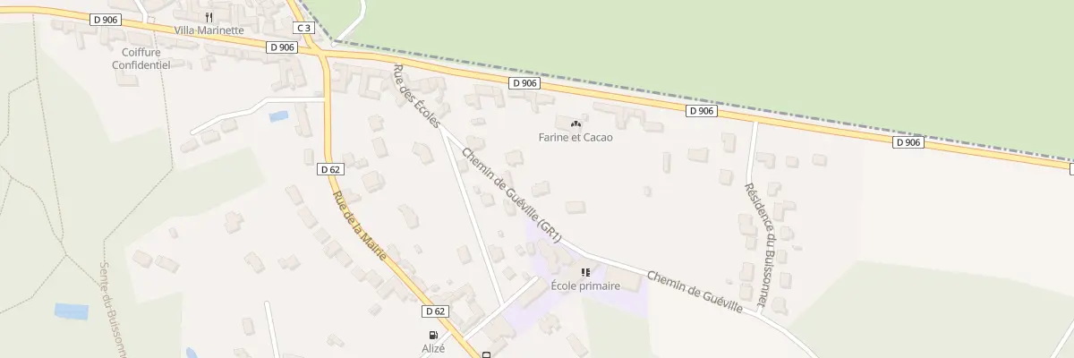 Plan du 2B Che de Gueville à Gazeran