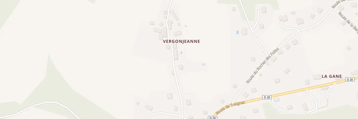 Plan du 6 Vergonjeanne à Affieux