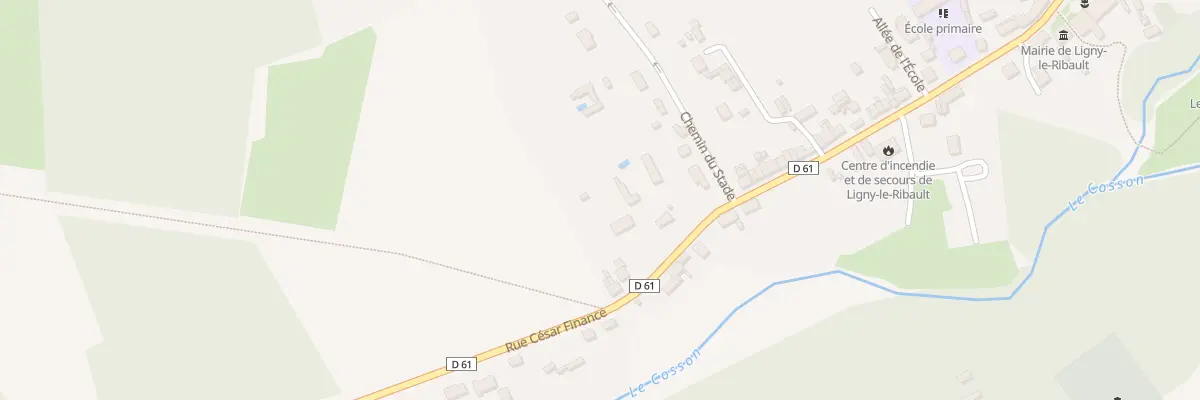 Plan du 398 Rue César Finance à Ligny-le-Ribault