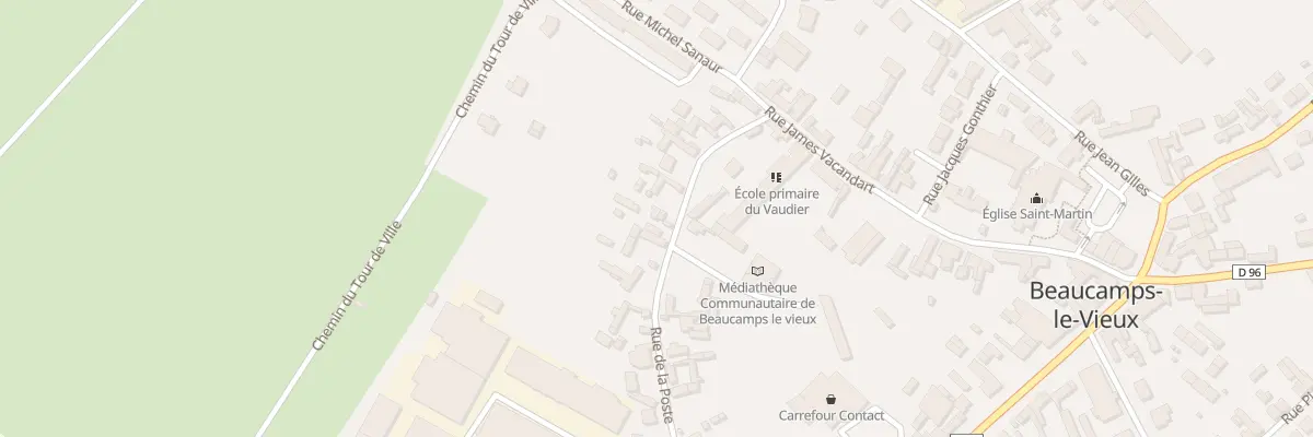 Plan du 16 Rue de la Poste à Beaucamps-le-Vieux