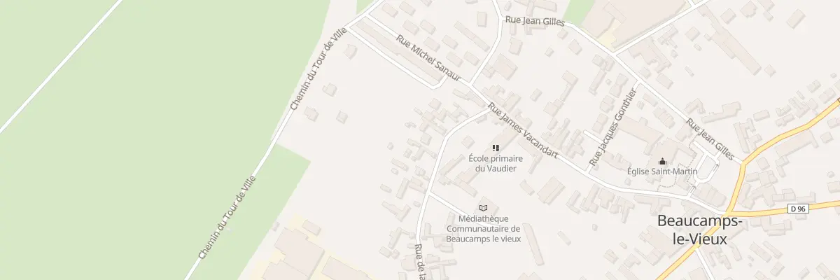 Plan du 10 Rue de la Poste à Beaucamps-le-Vieux