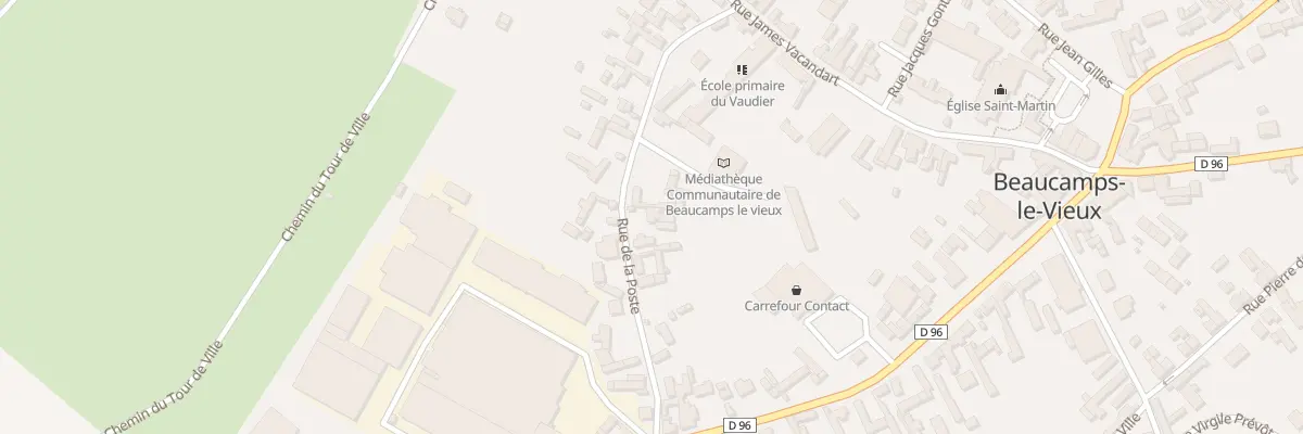 Plan du 9 Rue de la Poste à Beaucamps-le-Vieux
