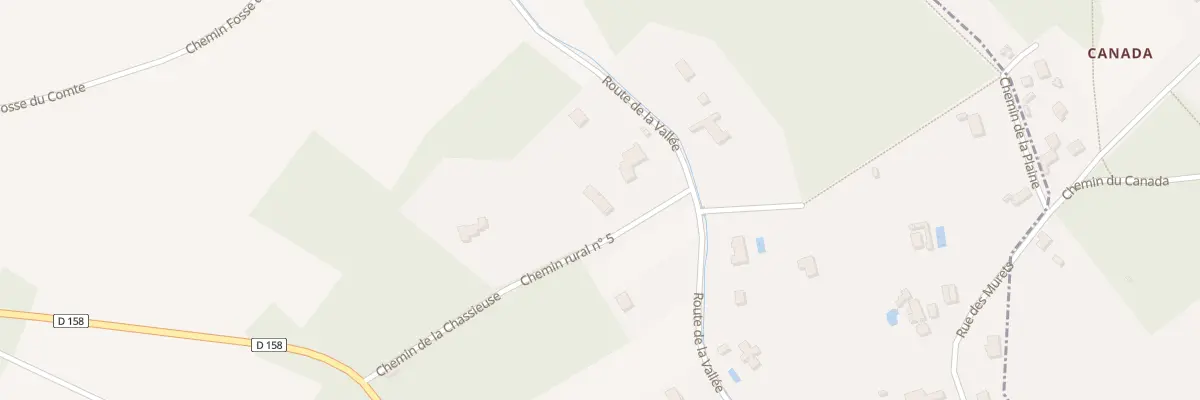 Plan du 9001 Rue Chemin Rural No 5 à Goussonville