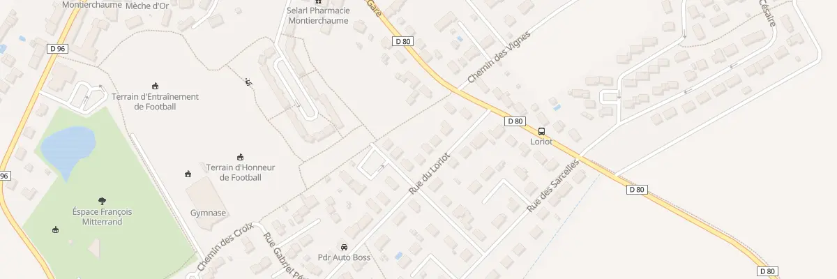 Plan du 8 Rue du Loriot à Montierchaume