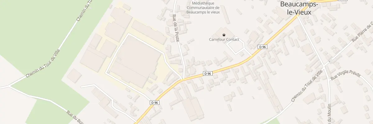 Plan du 19 Rue de la Poste à Beaucamps-le-Vieux