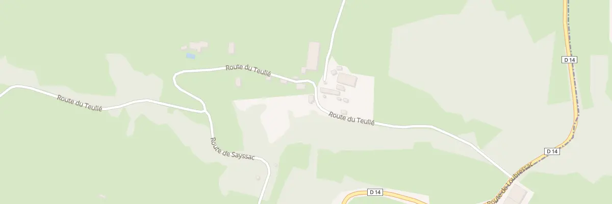 Plan du 5003 Teulie à Padirac